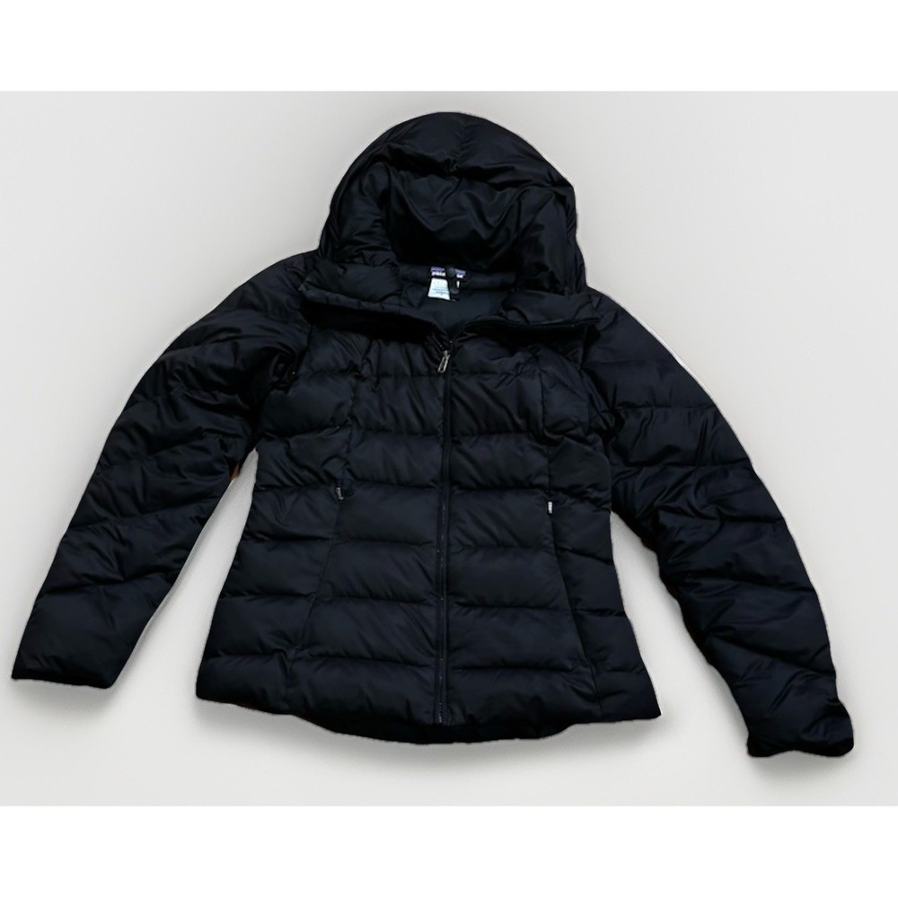 Patagonia Downtown Parka Black 600-Fill Down Coat Hooded 28602 Women's Small